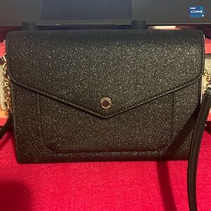 Black Glitter Kate Spade Crossbody bag